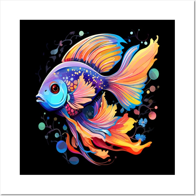 Blue Tang Rainbow Wall Art by JH Mart